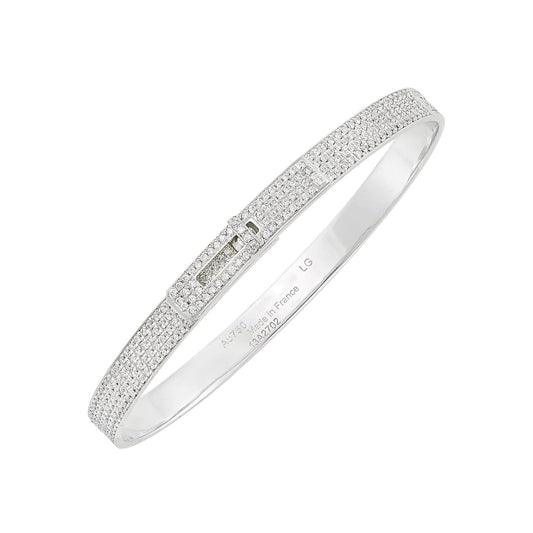 [Eternal Jewelry]HM KELLY BRACELET IN SILVER AND FULL PAVE DIAMOND
