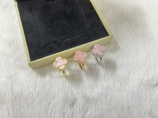 [Eternal Jewelry]Pink Clover Ring