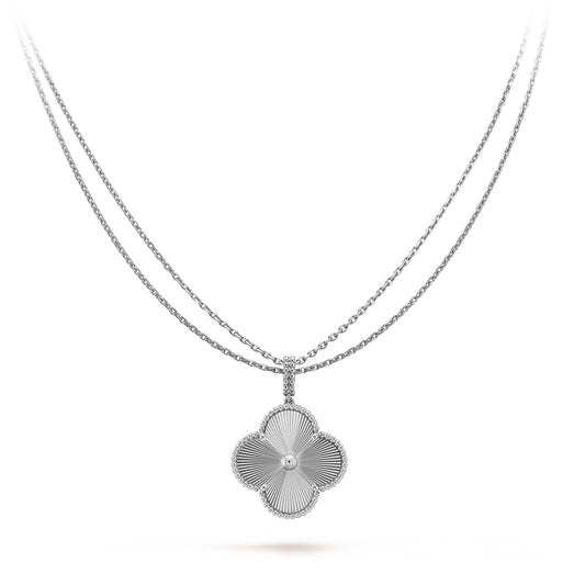 [Eternal Jewelry]CLOVER 25MM SILVER BIG CLOVER NECKLACE